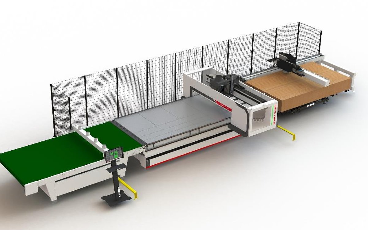 KRC CNC Phantom CNC router with Beckhoff controller and aluminum matrix table