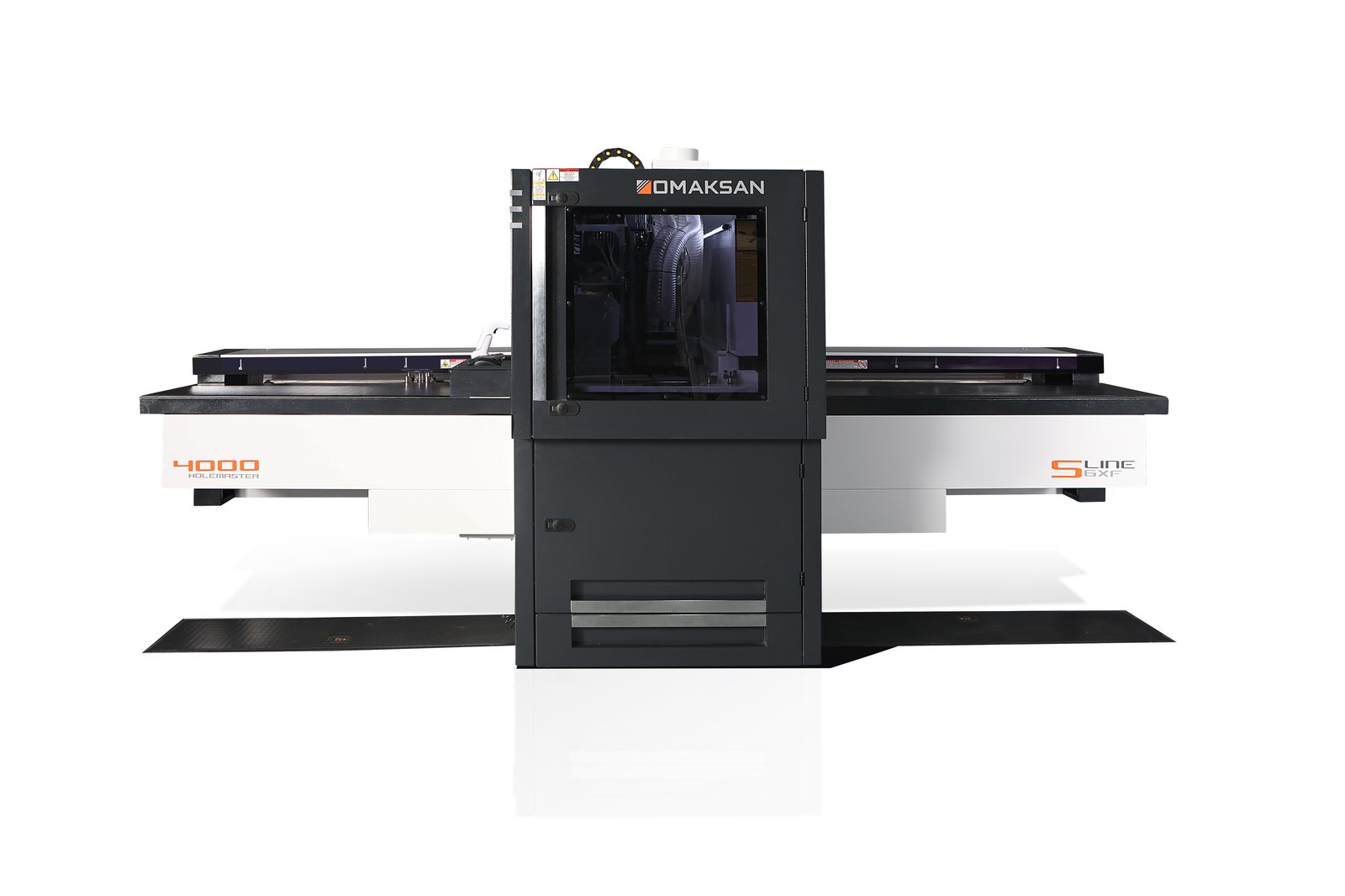 Omaksan Holemaster 4000 Smart 6X Faster six-sided CNC drilling center with automatic tool changer